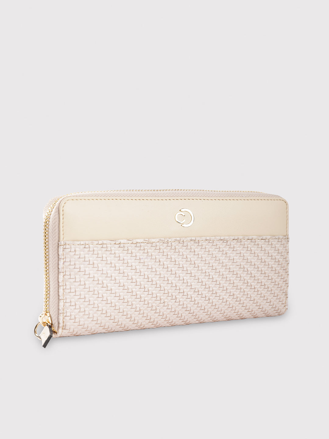 Caprese Emma Large Beige Zip Around Wallet - Image 6