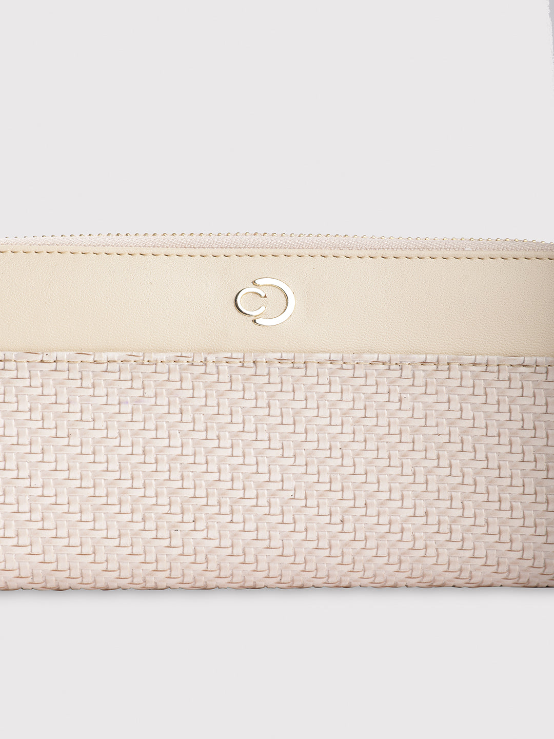 Caprese Emma Large Beige Zip Around Wallet - Image 8