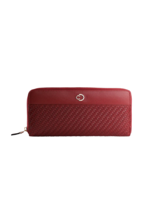 Caprese Emma Large Bordeaux Zip Around Wallet