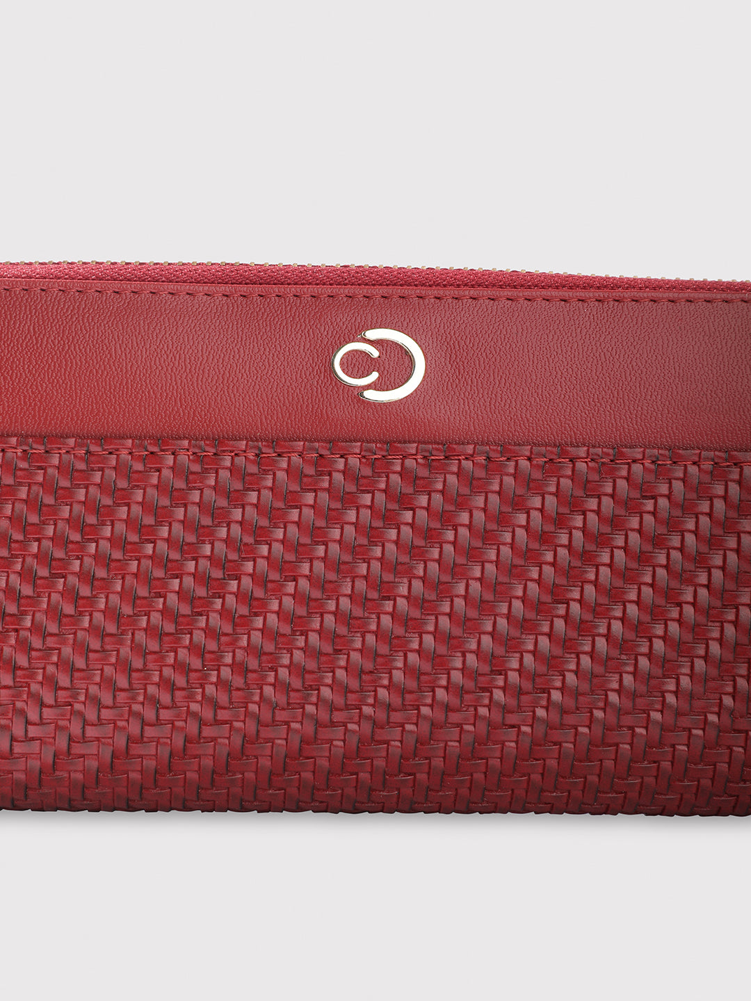 Caprese Emma Large Bordeaux Zip Around Wallet - Image 2