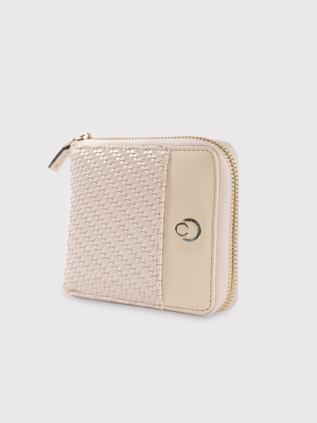 Caprese Emma Small Beige Zip Around Wallet - Image 4