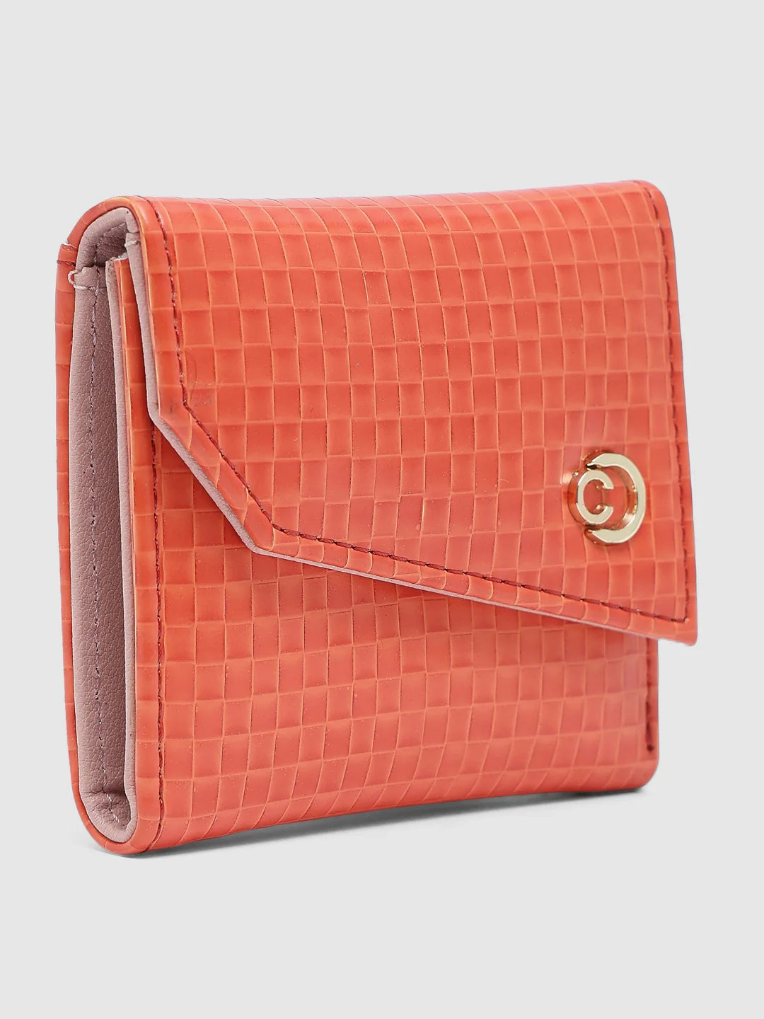 Caprese Ernesa Small Orange Wallet - Image 6