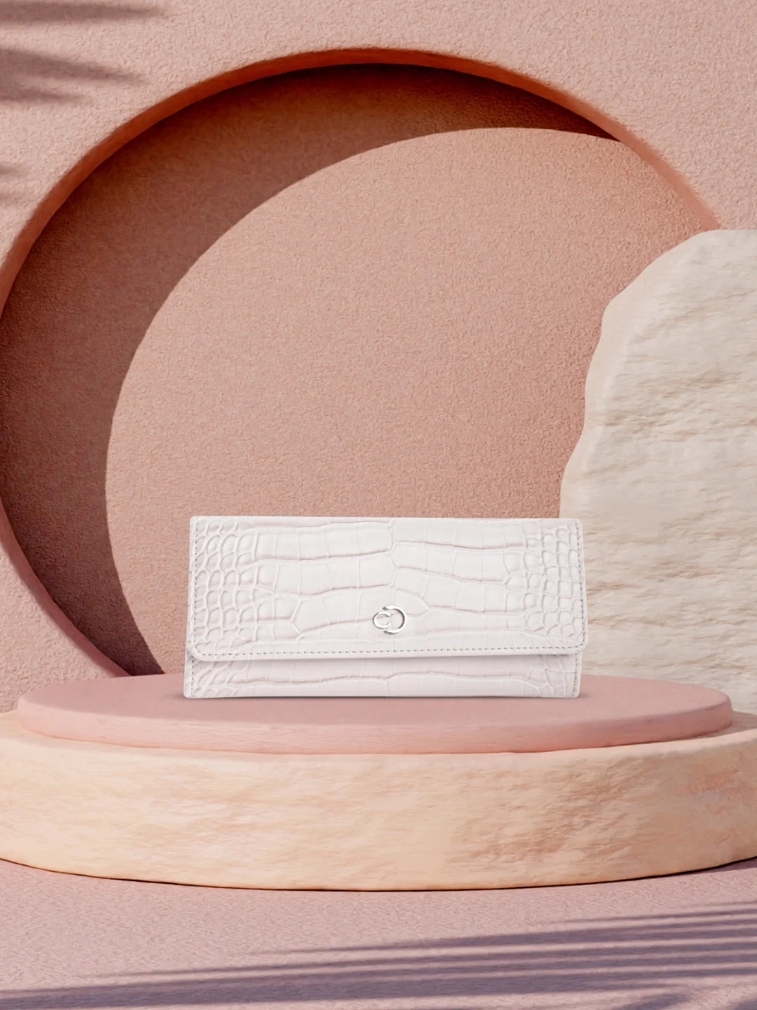 Caprese Luna Medium Cream Flap Wallet - Image 2
