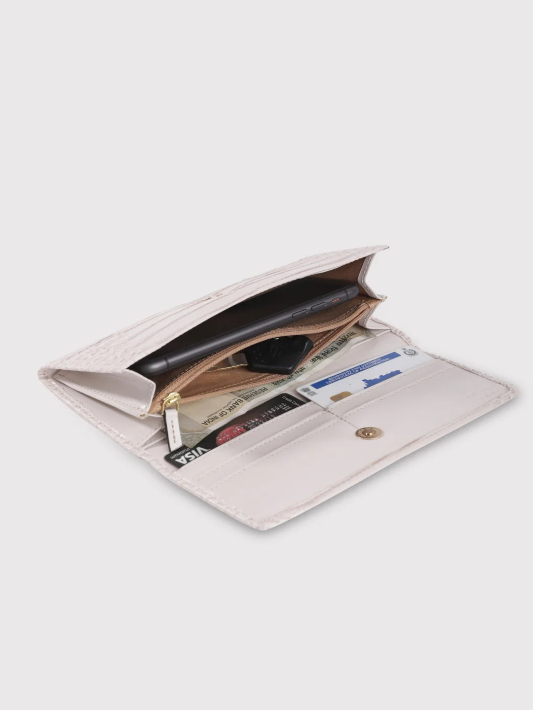 Caprese Luna Medium Cream Flap Wallet - Image 8