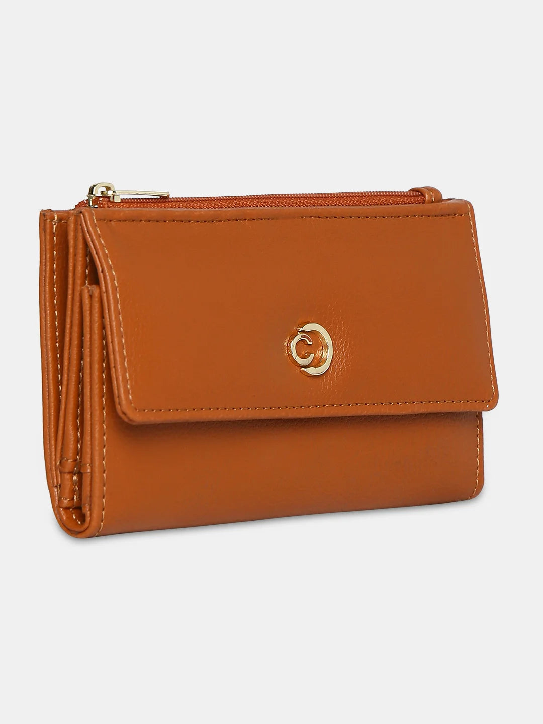 Caprese Luzie Small Tan Wallet - Image 3