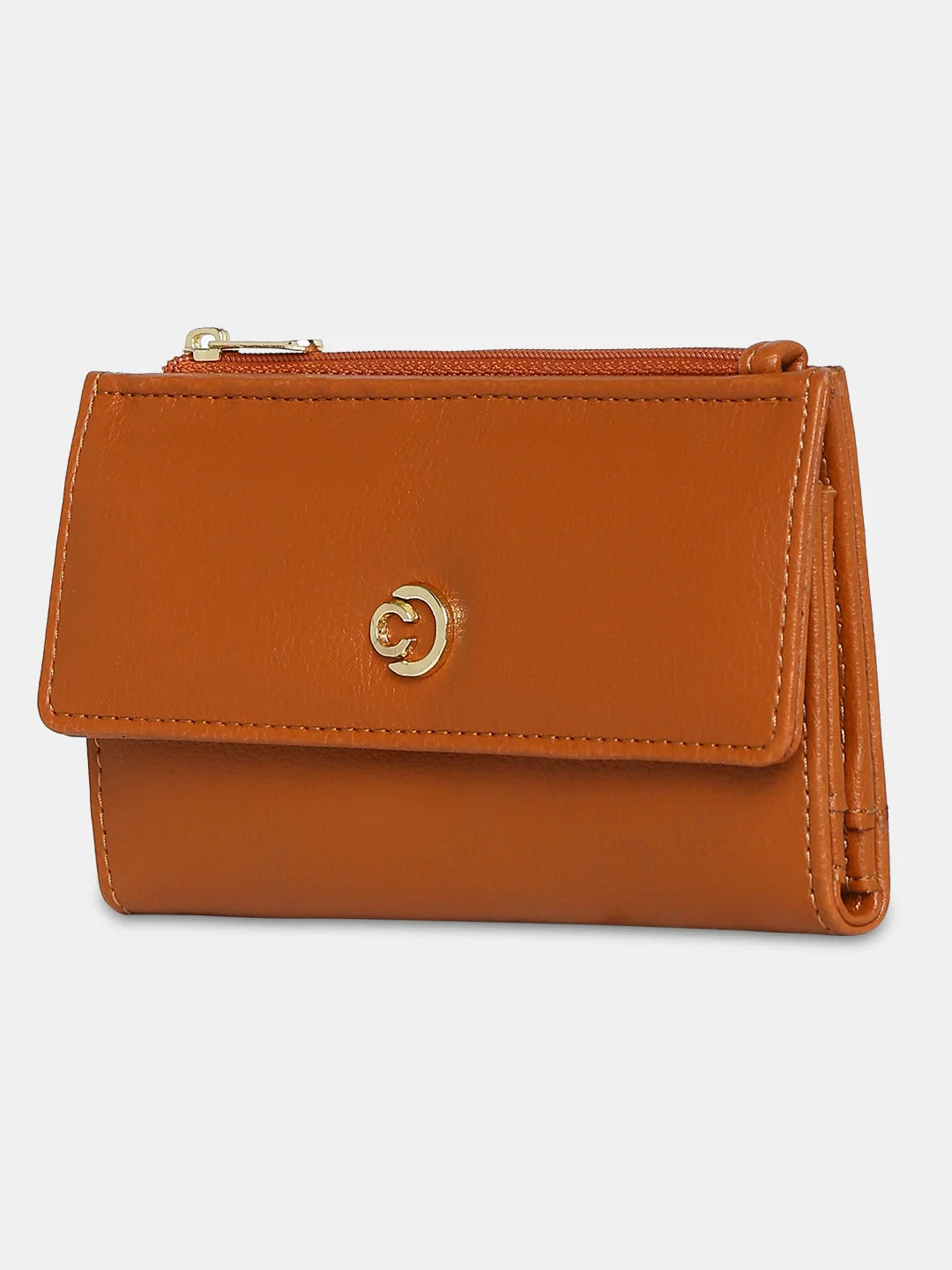 Caprese Luzie Small Tan Wallet - Image 4