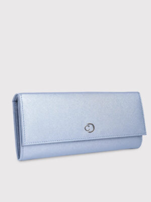 Caprese Mia Medium Pearl Blue Flap Wallet