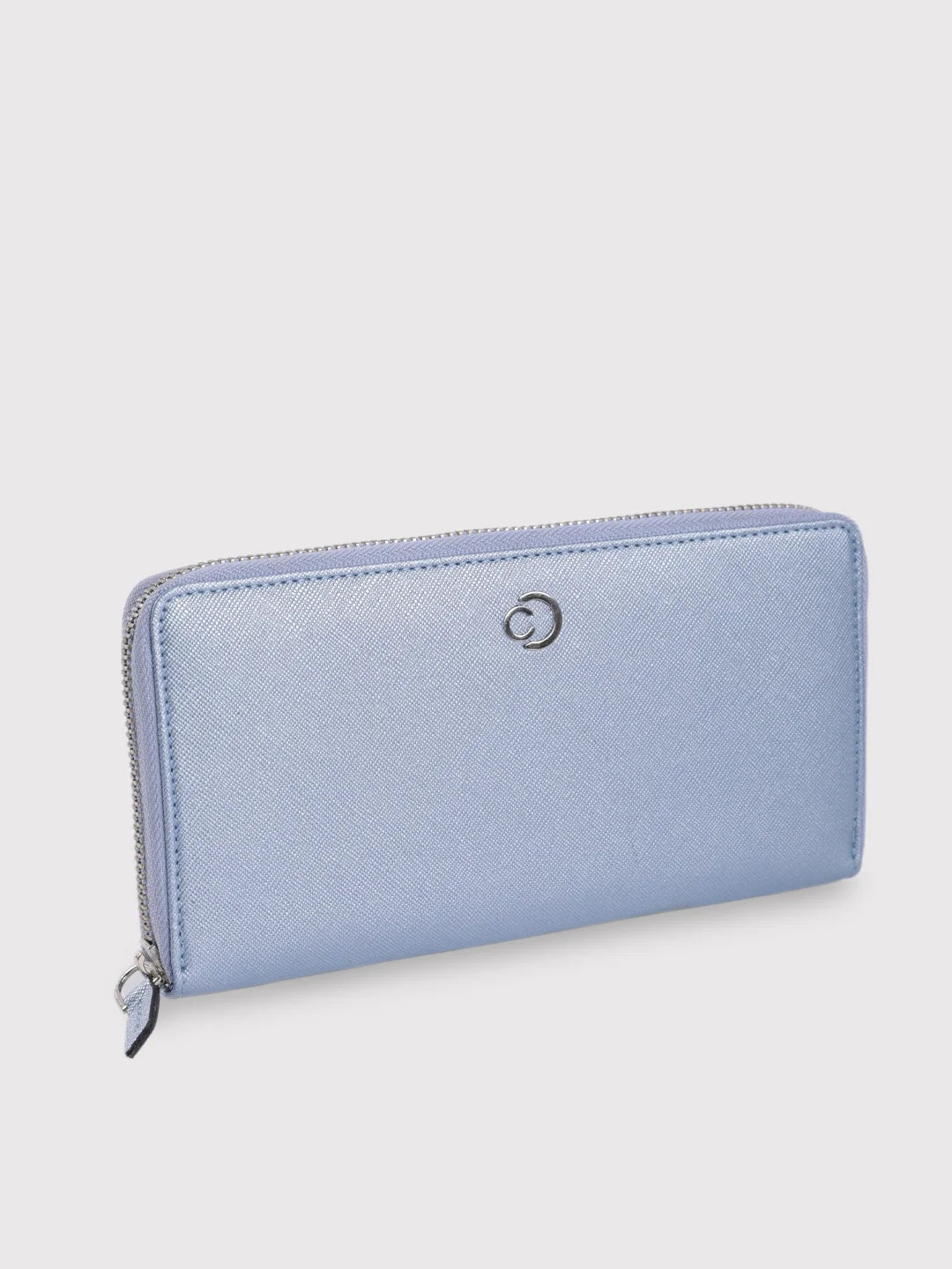 Caprese Mia Large Pearl Blue Zip Around Wallet - Image 2