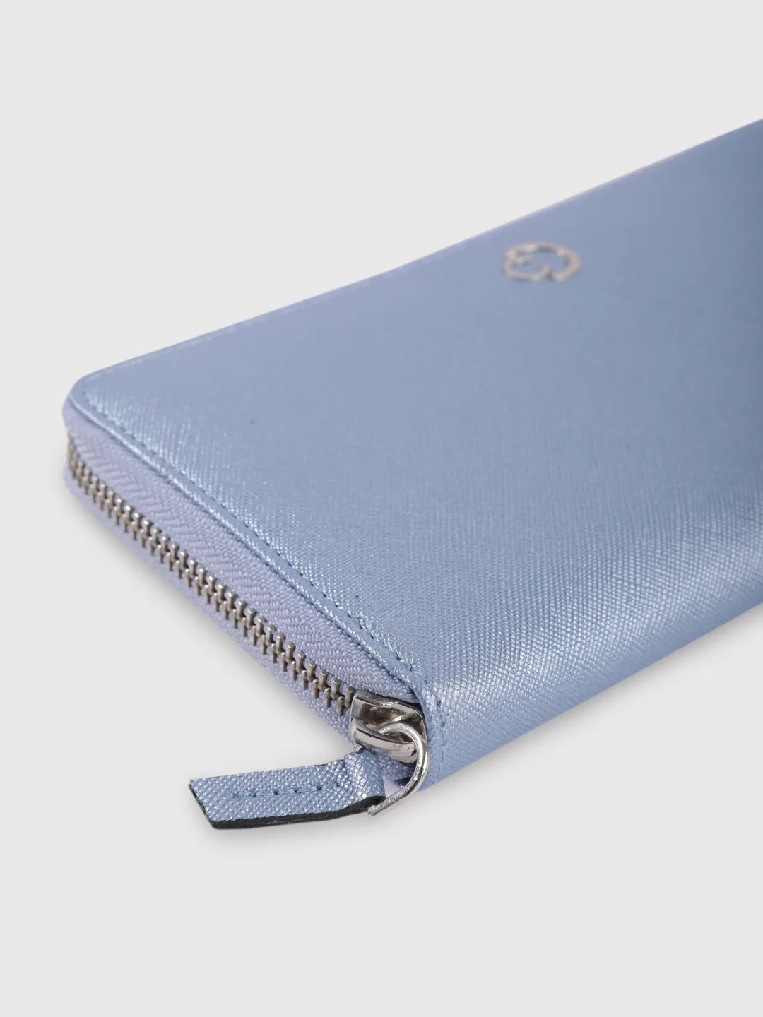 Caprese Mia Large Pearl Blue Zip Around Wallet - Image 5