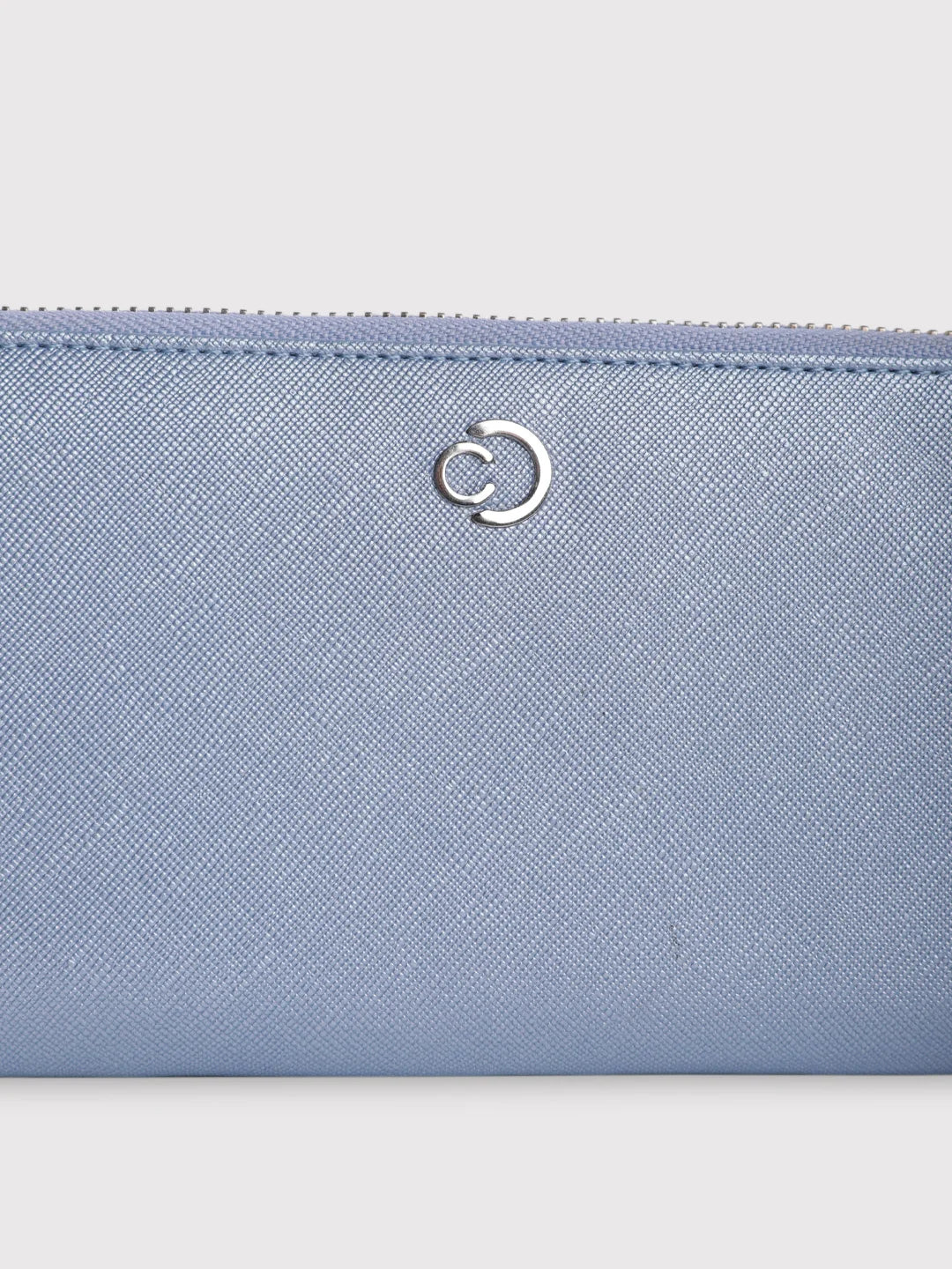 Caprese Mia Large Pearl Blue Zip Around Wallet - Image 6
