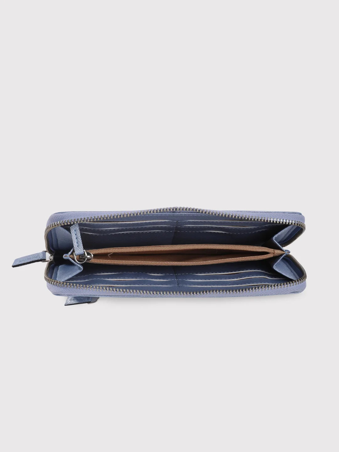 Caprese Mia Large Pearl Blue Zip Around Wallet - Image 7
