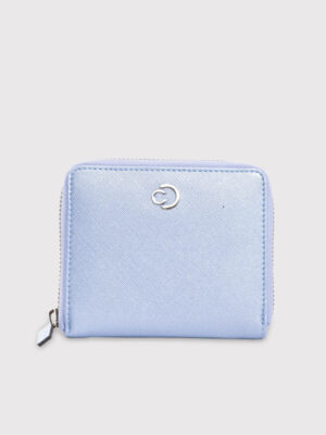 Caprese Mia Small Pearl Blue Zip Around Wallet