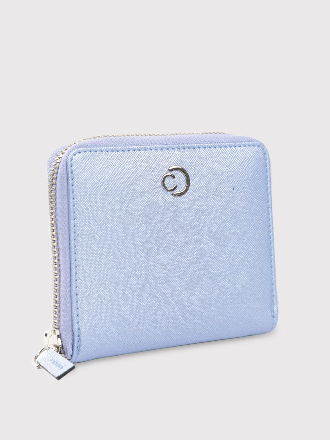 Caprese Mia Small Pearl Blue Zip Around Wallet - Image 3