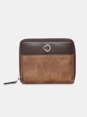 Caprese Olivia Small Brown Zip Around Wallet