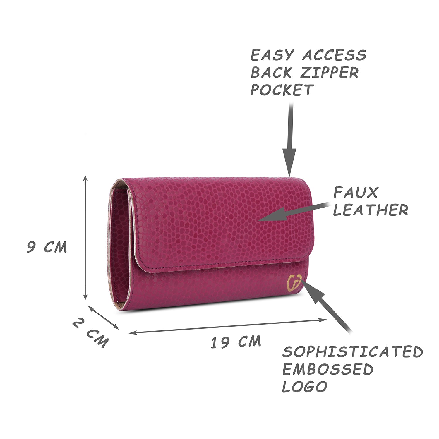 Caprese Pernille Medium Red Wallet - Image 9