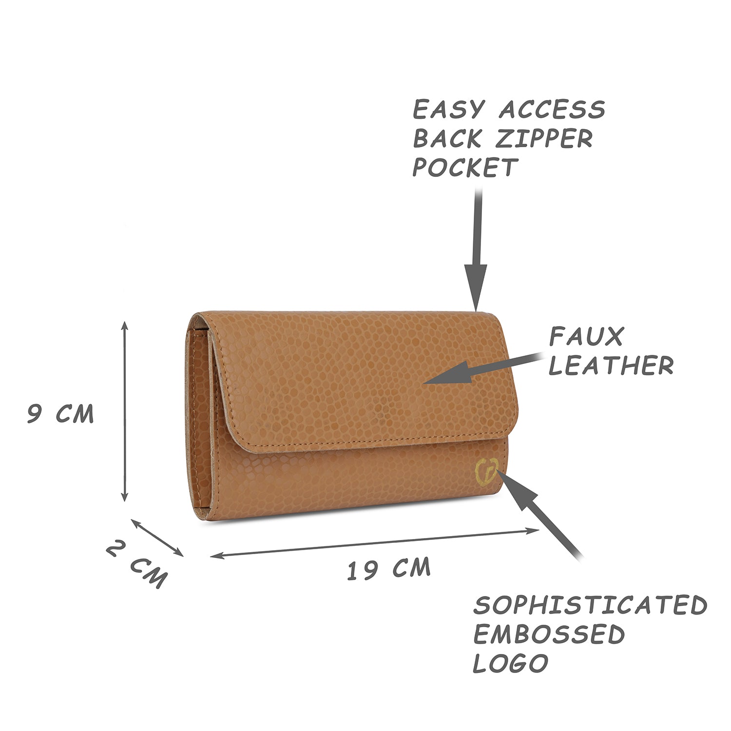 Caprese Pernille Medium Tan Wallet - Image 9