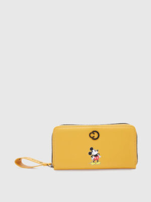 Caprese Disney Inspired Mickey Mouse Large Yellow Wallet