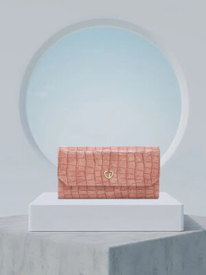 Caprese Wila Medium Dark Pink Flapover Wallet